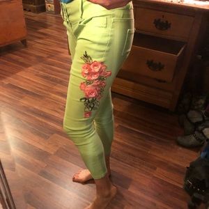 Light green hot pants. NWOT